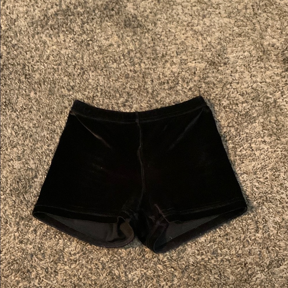 Jam Wear Leos Black Velvet Shorts Size XS